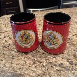 Lot NWOT Red Gold Black Harry Potter Hogwarts Railways Emblem Mugs Steins Cups